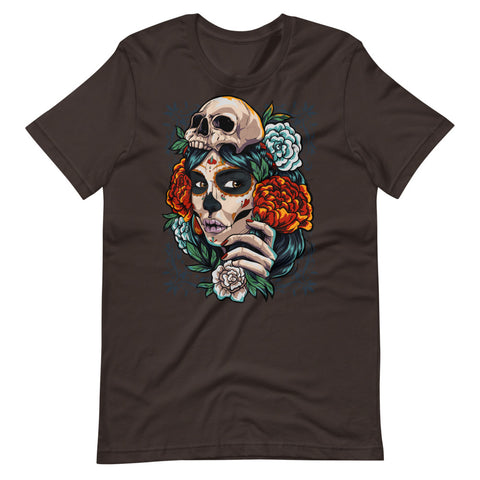 Dia de los Muertos Beautiful Mexican Lady T-Shirt