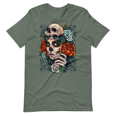 Dia de los Muertos Beautiful Mexican Lady T-Shirt