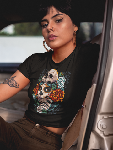 Dia de los Muertos Beautiful Mexican Lady T-Shirt